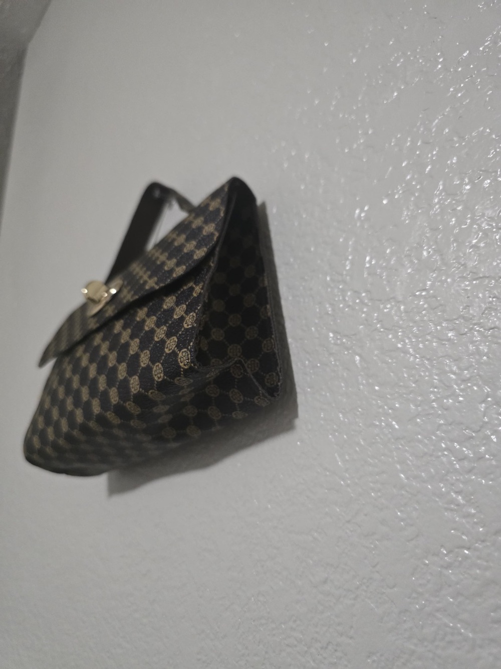 Classic Check Pattern Top-Handle Women’s Bag in Brown